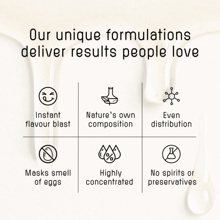 Ossoro's unique flavour formulations