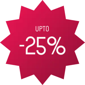 Sale upto 25% off